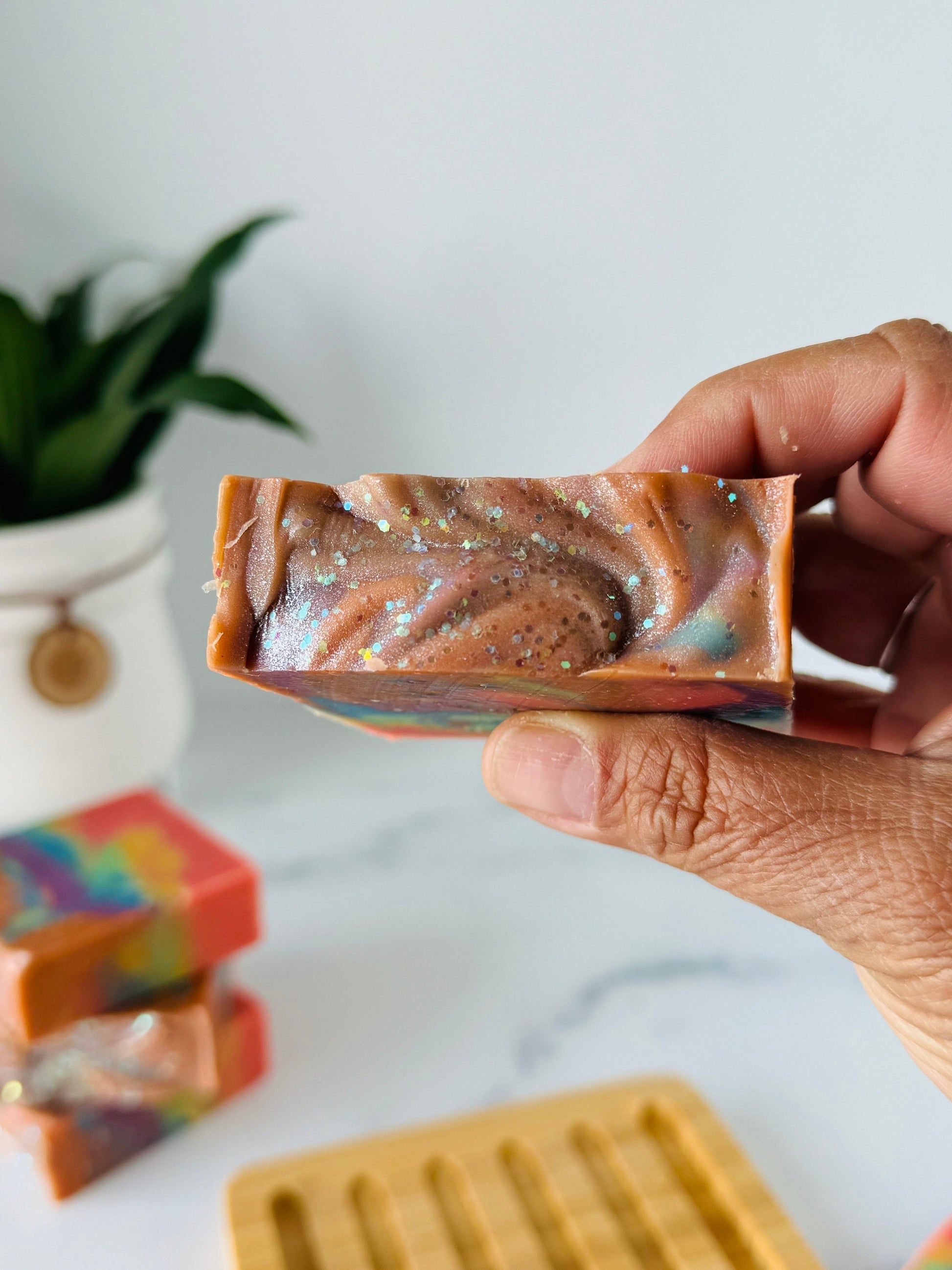 Handmade cold process Soap bars, Vegan and Cruelty Free Ingredients, Gentle on Skin, Phthalate & paraben free scent - retro summer