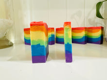 Load image into Gallery viewer, PRIDE SOAP - Handcrafted, Cold Process, Vegan and palm free, Phthalate and Paraben free. Celebrate Pride Month!
