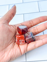 Load image into Gallery viewer, Tumbled Red Jasper Gemstones, Intuitively Chosen Red Jasper Crystal polished Chakra stones
