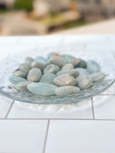Load image into Gallery viewer, Tumbled Aquamarine Gemstones, Randomly Selected Polished Stones, Decorative Crystal Collection
