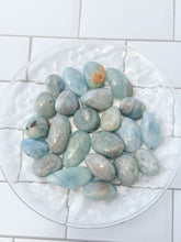 Load image into Gallery viewer, Tumbled Aquamarine Gemstones, Randomly Selected Polished Stones, Decorative Crystal Collection
