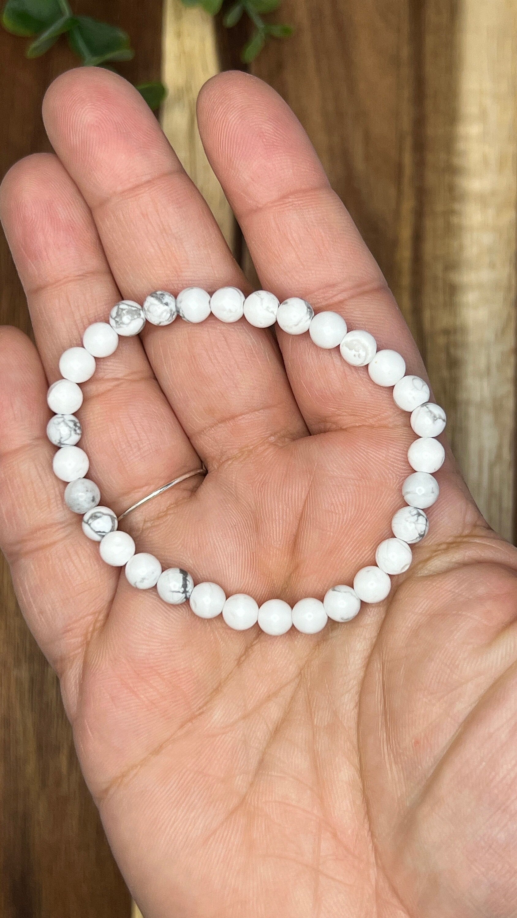 Gemstone Stretch Bracelets - Handmade Beaded stretch Jewelry for Stylish Comfort bead size approx 4mm
