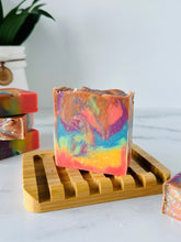 Load image into Gallery viewer, Handmade cold process Soap bars, Vegan and Cruelty Free Ingredients, Gentle on Skin, Phthalate &amp; paraben free scent - retro summer
