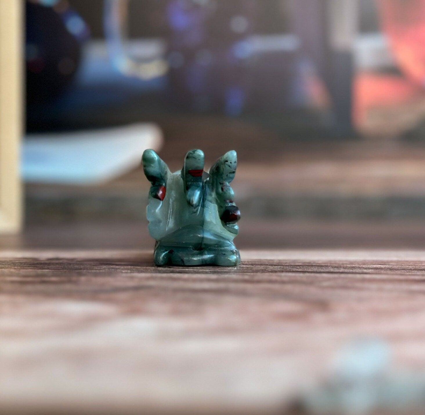 Gorgeous Bloodstone Dragon Head Carving | Handcrafted Gemstone Dragon | Mystical Fantasy Decor (Drag01)