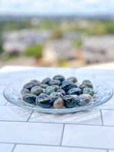 Load image into Gallery viewer, Tumbled Moss Agate Gemstones, Randomly Selected Polished Stones, Decorative Crystal for home or office, Pocket Crystal
