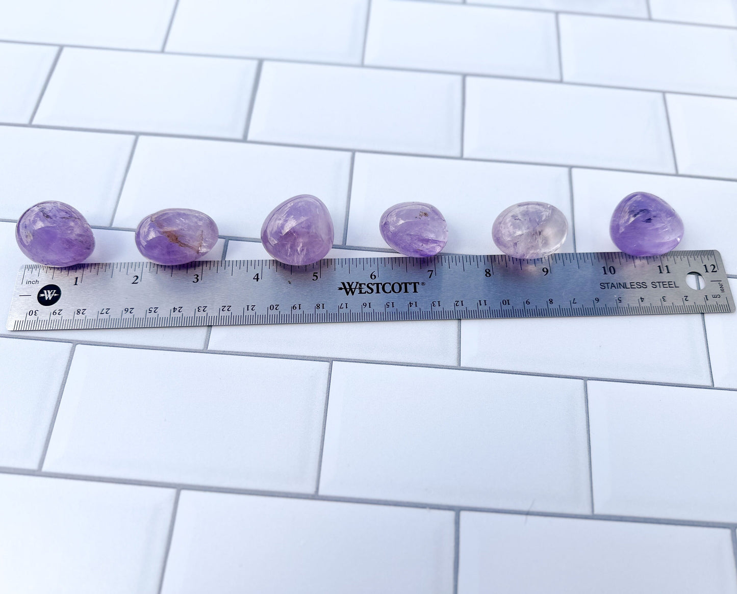 Stunning Amethyst Tumbles Handpicked Polished Stones, Gorgeous color, Unique Natural Home and Office Decor, Pocket talisman