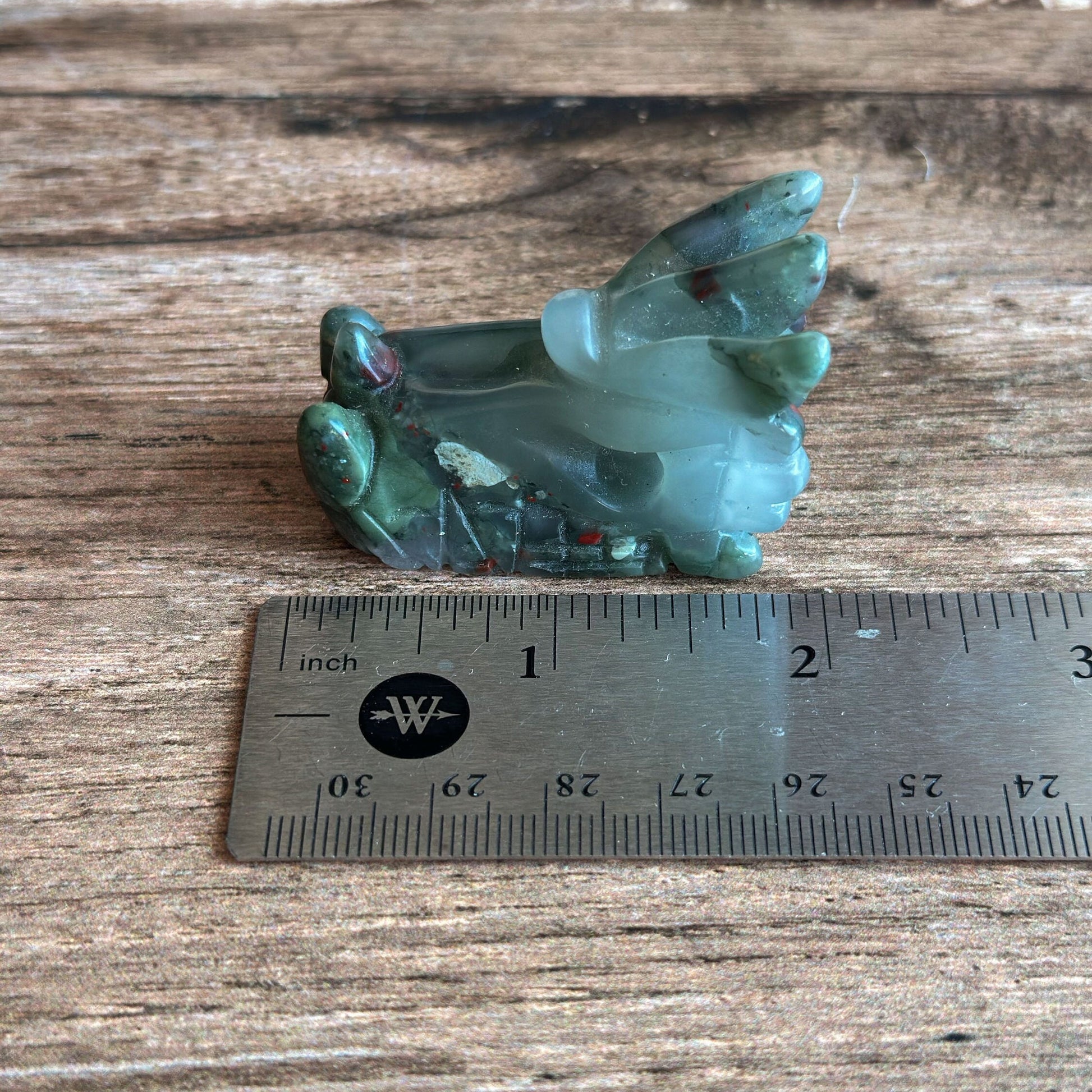 Gorgeous Bloodstone Dragon Head Carving | Handcrafted Gemstone Dragon | Mystical Fantasy Decor (Drag01)