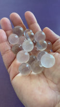Load and play video in Gallery viewer, Gorgeous Moon Quartz (aka Girasol Quartz and Girasol Opal) mini spheres Approx 18-20mm (0.7 inches)
