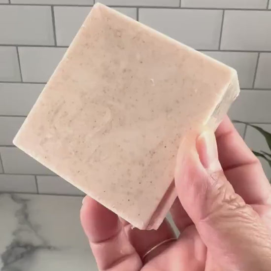 Handcrafted Oatmeal Soap Bar - Coconut Oil Blend with Soothing Oat Protein - Gentle Natural Skincare