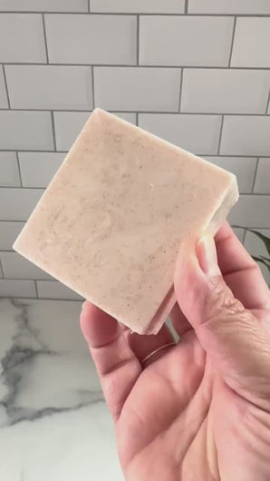 Handcrafted Oatmeal Soap Bar - Coconut Oil Blend with Soothing Oat Protein - Gentle Natural Skincare