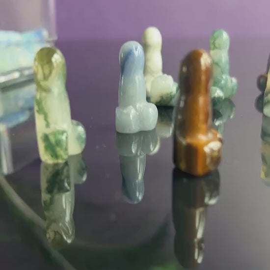 Crystal Phallic Symbol, Crystal Penis Carving, Crystal Male Part Carving