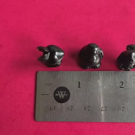 1 (one) Mystery Silver Sheen Obsidian Stocking Stuffer in several varieties