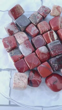 Load and play video in Gallery viewer, Tumbled Red Jasper Gemstones, Intuitively Chosen Red Jasper Crystal polished Chakra stones

