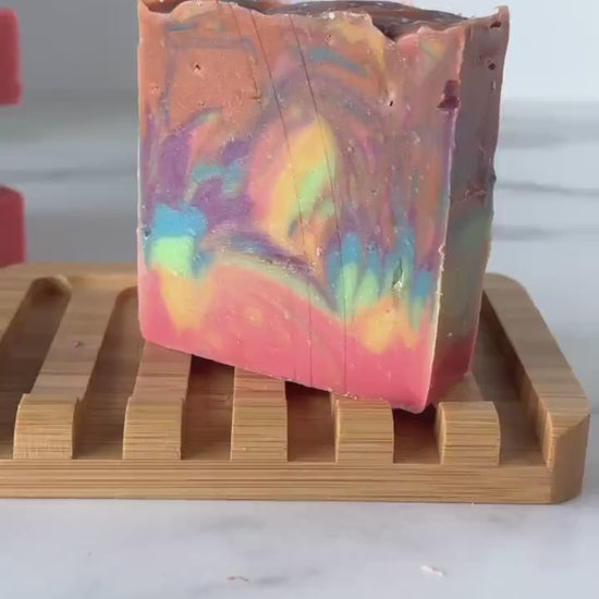 Handmade  cold process Soap bars, Vegan and Cruelty Free Ingredients, Gentle on Skin, Phthalate & paraben free scent - retro summer