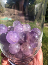 Load image into Gallery viewer, Amethyst mini sphere || Random Pull || large Marble || 7th Chakra || FairyCore ||
