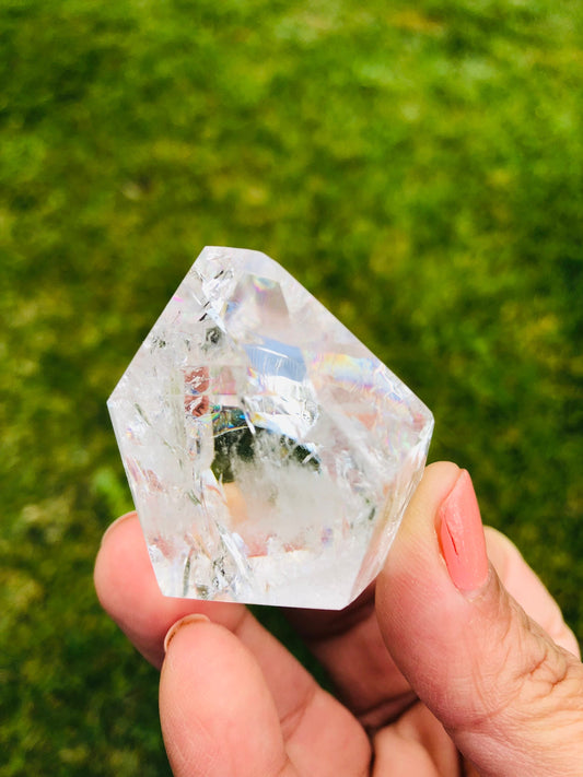 Crackle Quartz Free Form || Rainbow Crackle Quartz
