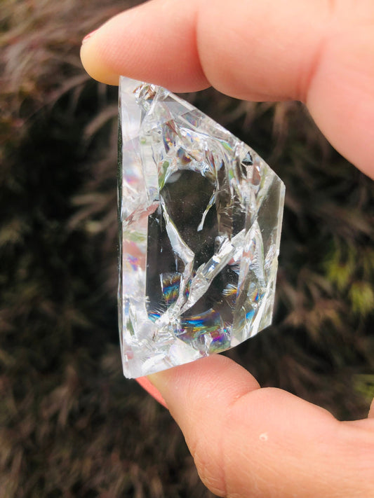 Crackle Quartz Free Form || Rainbow Crackle Quartz