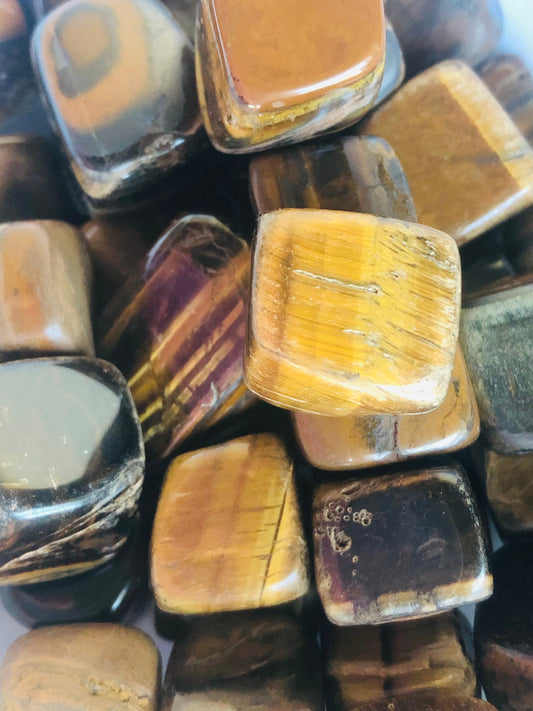 Tiger’s Eye Tumbled Stone | Golden Confidence & Focus