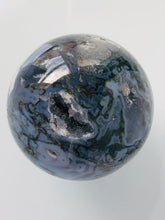 Load image into Gallery viewer, Moss Agate Sphere || Moss Agate crystals || Moss Agate with Druzy
