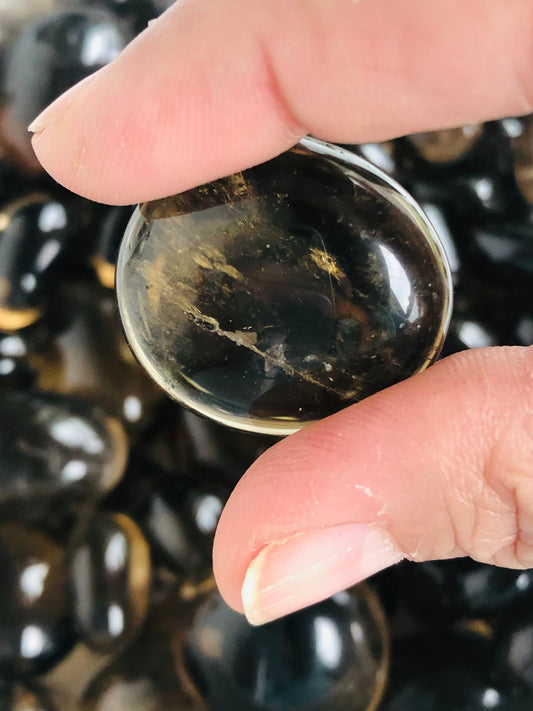 Smoky Citrine Tumbled Stone | Earthy Calm with Golden Warmth