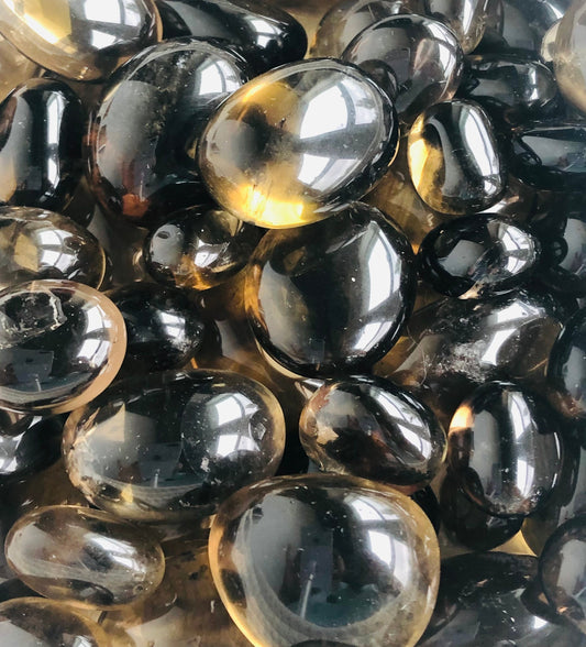 Smoky Citrine Tumbled Stone | Earthy Calm with Golden Warmth