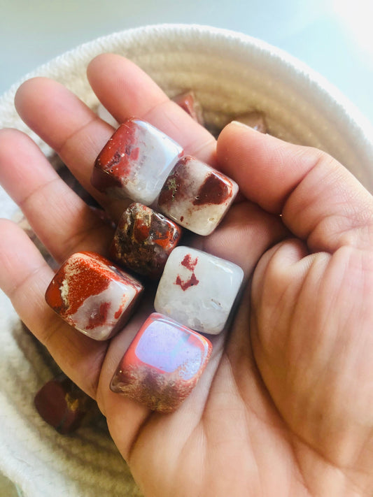 Red Jasper Tumble || Pocket Stone || Root Chakra ||