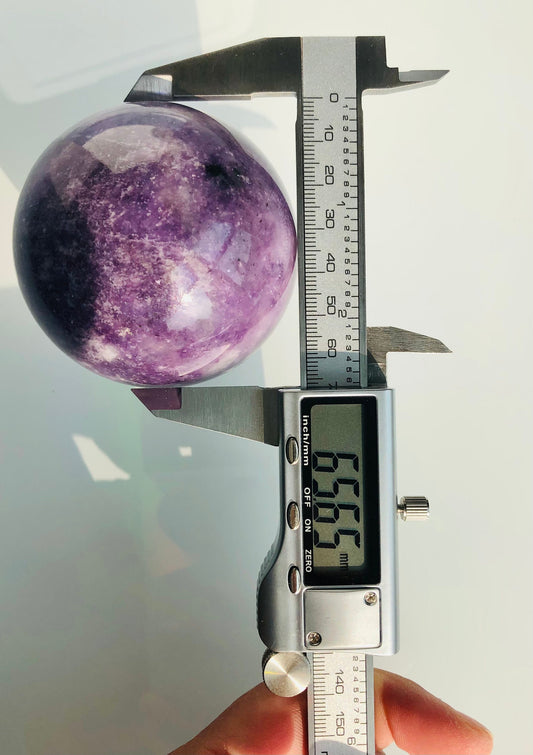 Lepidolite || Large Sphere || Purple Aesthetic || Fairycore || Purple Mica || Mystical decor ||