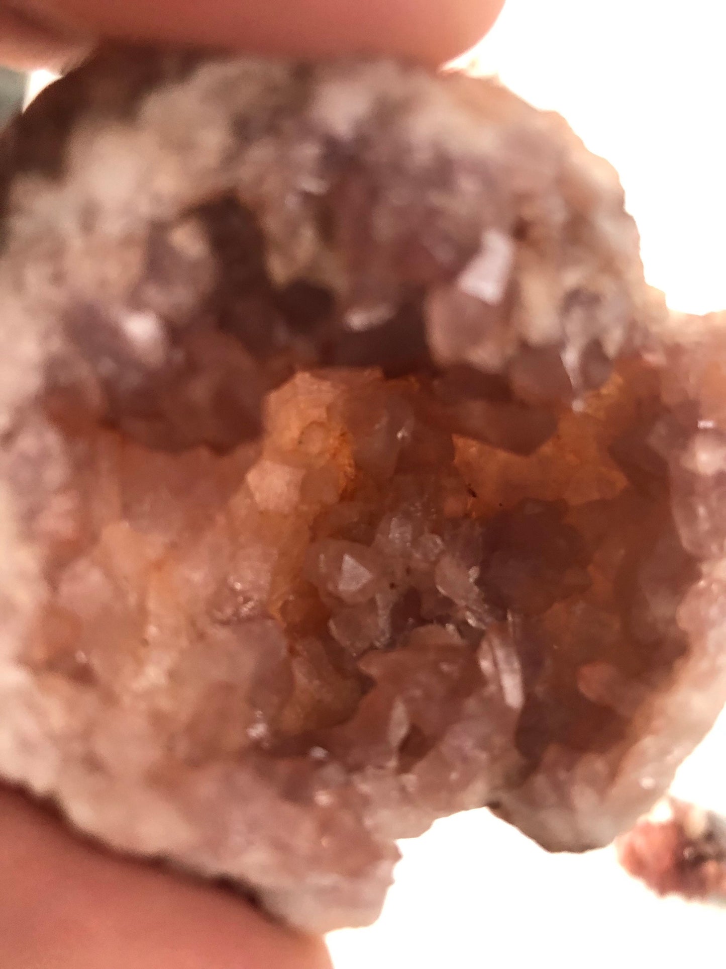 Pink Amethyst Geode || Rare and beautiful || Cottage Core || Sparkly ||