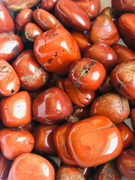 Red Jasper Tumble || Pocket Stone || Root Chakra ||