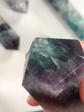 Load image into Gallery viewer, Rainbow Fluorite Double Terminated || High quality || incredible rainbow inclusions!
