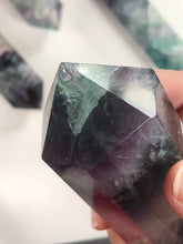 Load image into Gallery viewer, Rainbow Fluorite Double Terminated || High quality || incredible rainbow inclusions!
