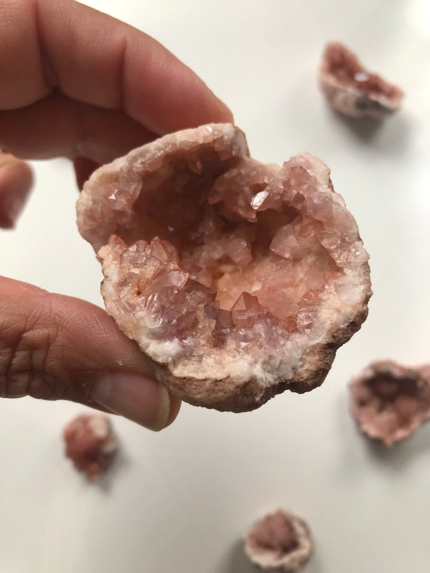 Pink Amethyst Geode || Rare and beautiful || Cottage Core || Sparkly ||
