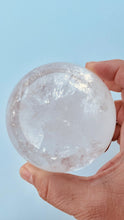 Load image into Gallery viewer, Large Clear Quartz Gazing Sphere || Gemstone, Orb, Ball || Approximately 75mm (almost 3 inches) .67 kilos (1.4 pounds)
