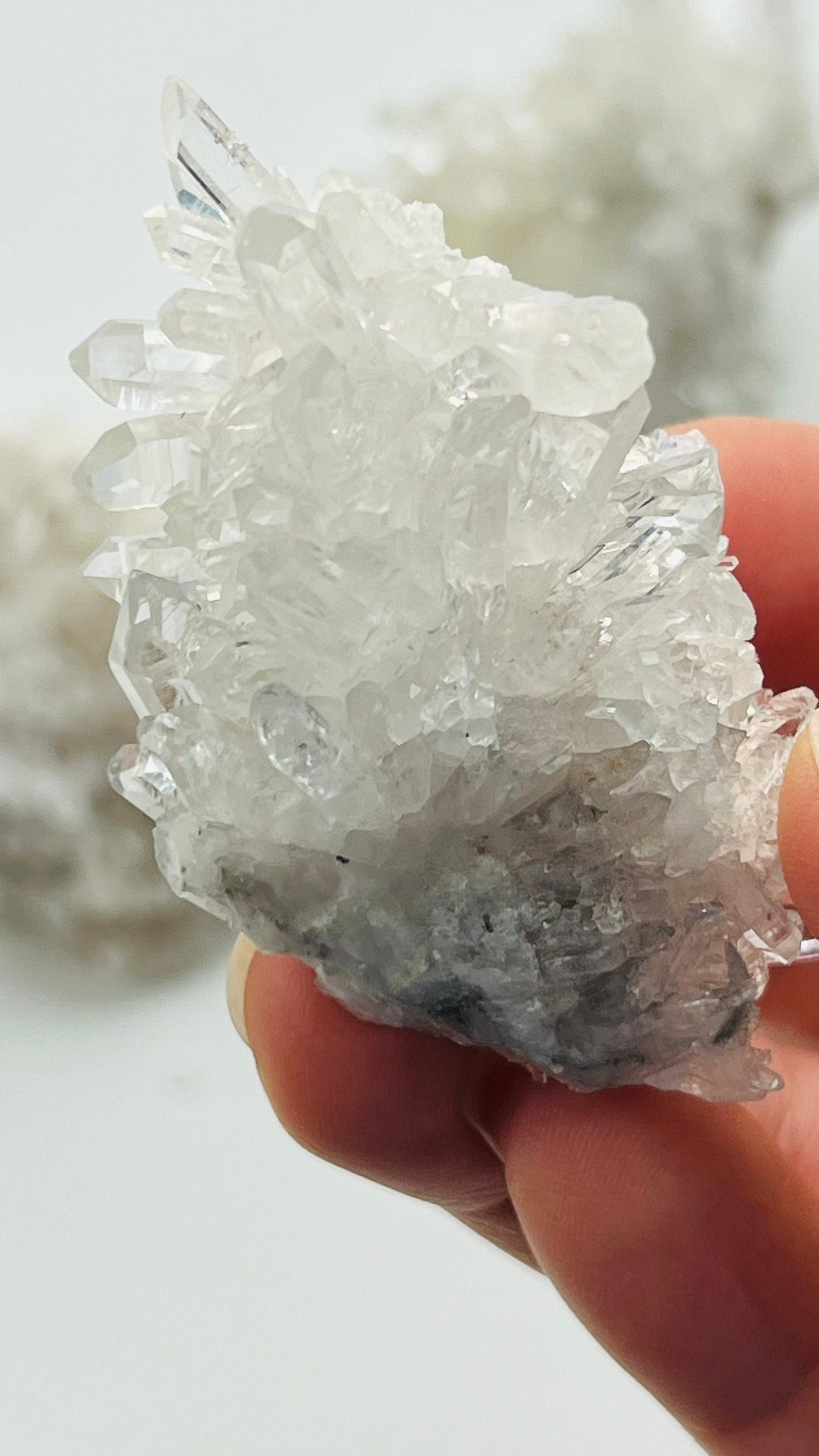 Chrysanthemum Quartz Cluster || Approx 2" x 1" 1.8 oz. ||