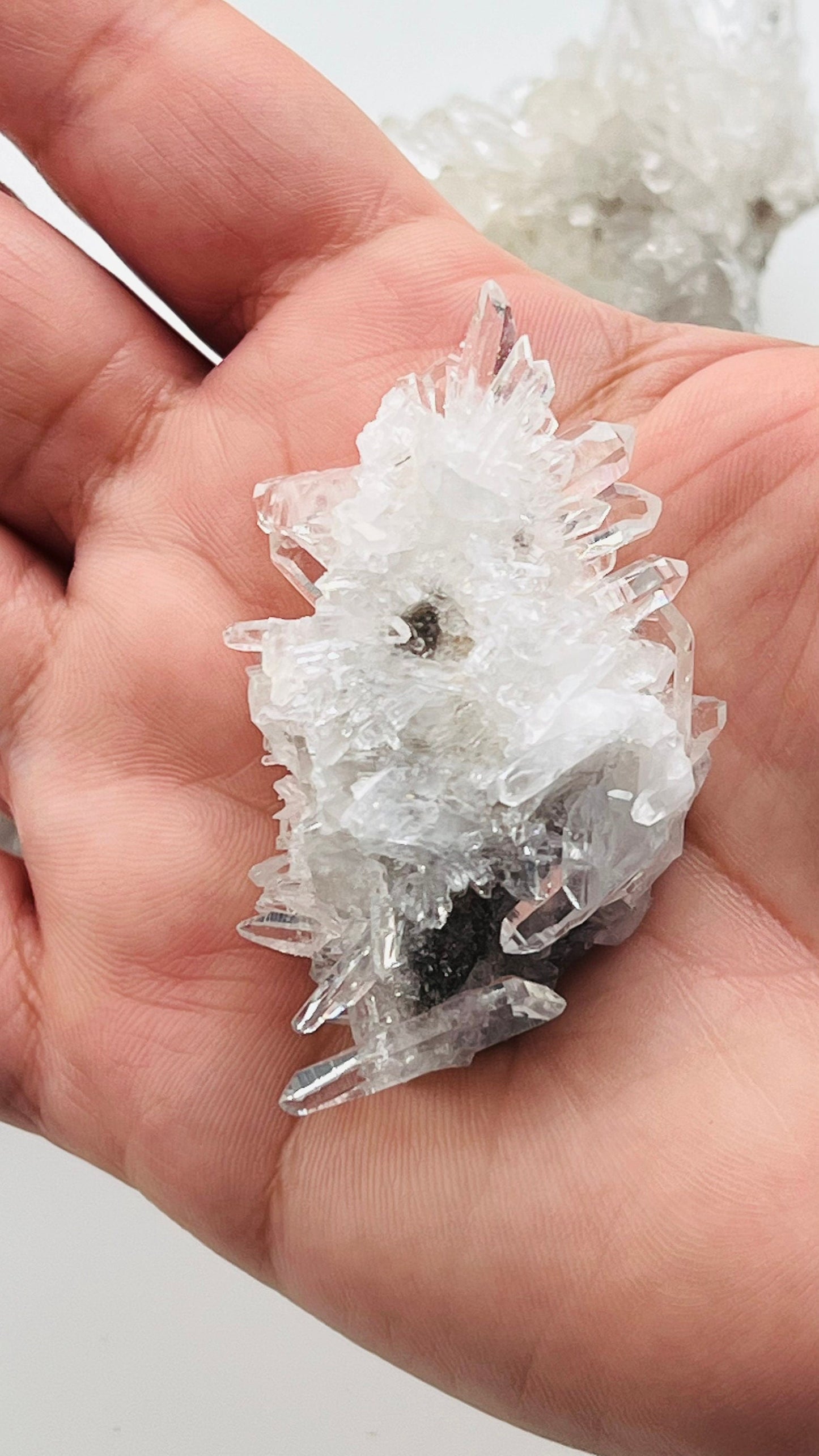 Chrysanthemum Quartz Cluster || Approx 2" x 1" 1.8 oz. ||