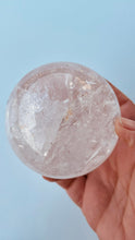 Load image into Gallery viewer, Large Clear Quartz Gazing Sphere || Gemstone, Orb, Ball || Approximately 75mm (almost 3 inches) .67 kilos (1.4 pounds)
