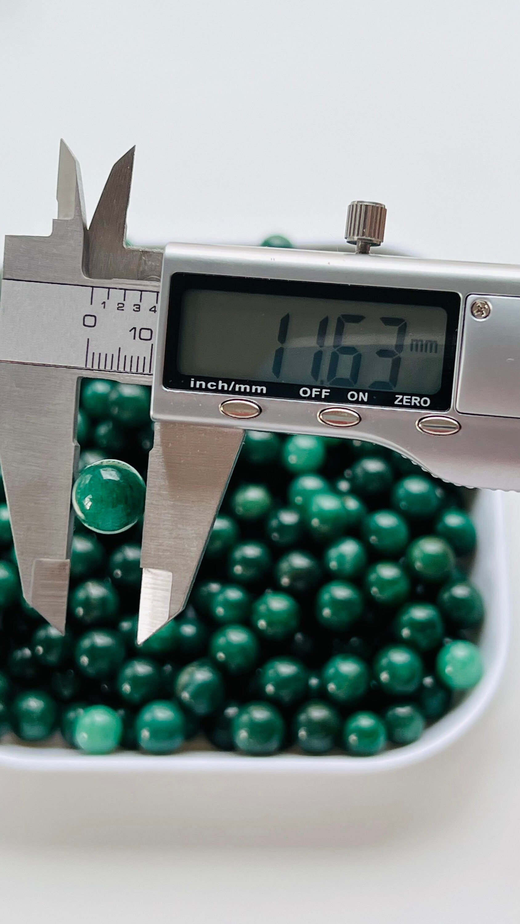 MINI Green Aventurine Sphere || Tiny Marbles || 10 - 15mm ||