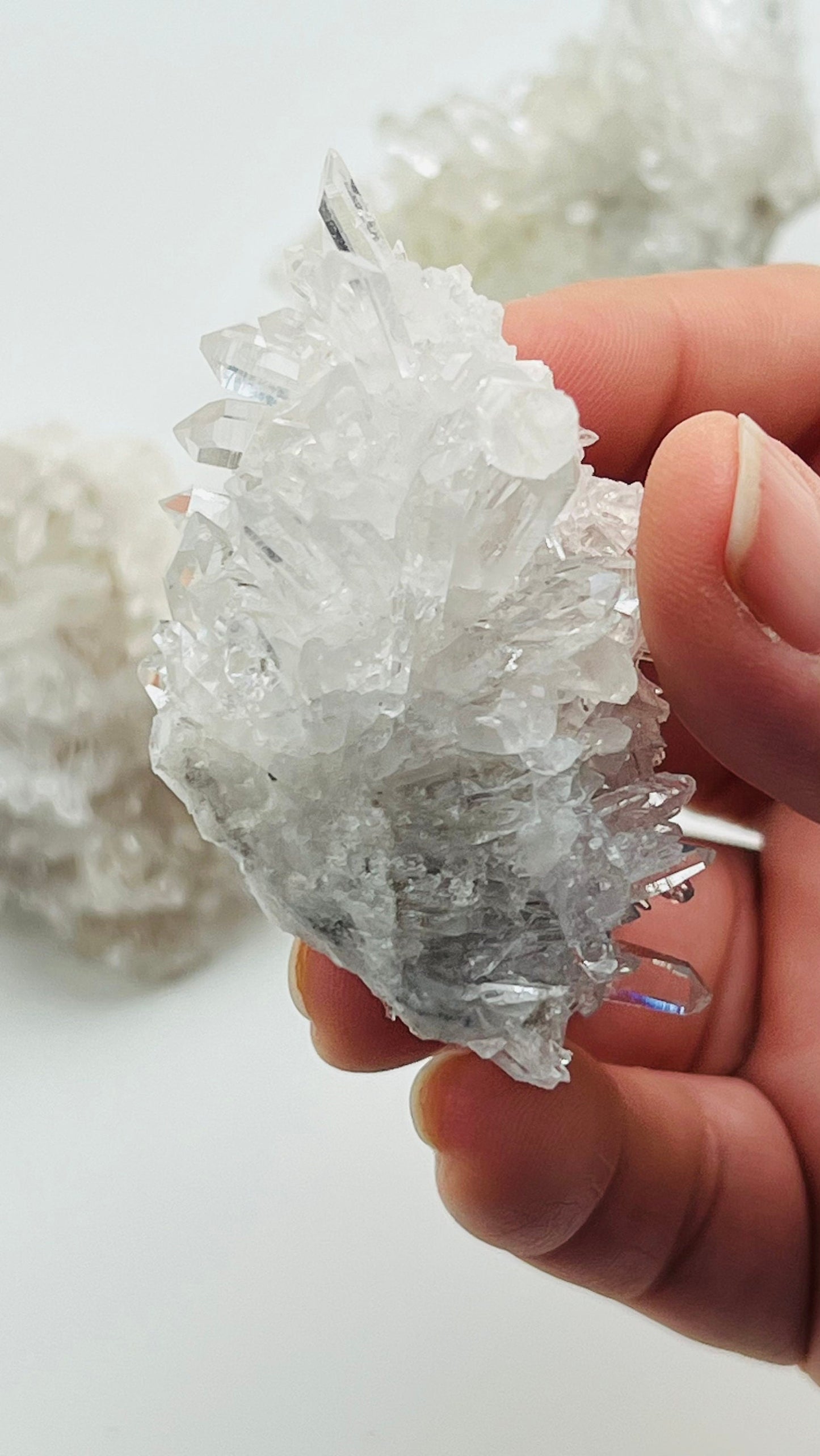 Chrysanthemum Quartz Cluster || Approx 2" x 1" 1.8 oz. ||