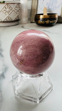 Gorgeous Mookaite Sphere || red and yellow Jasper || Crystals || 40.4 mm 3.2 oz