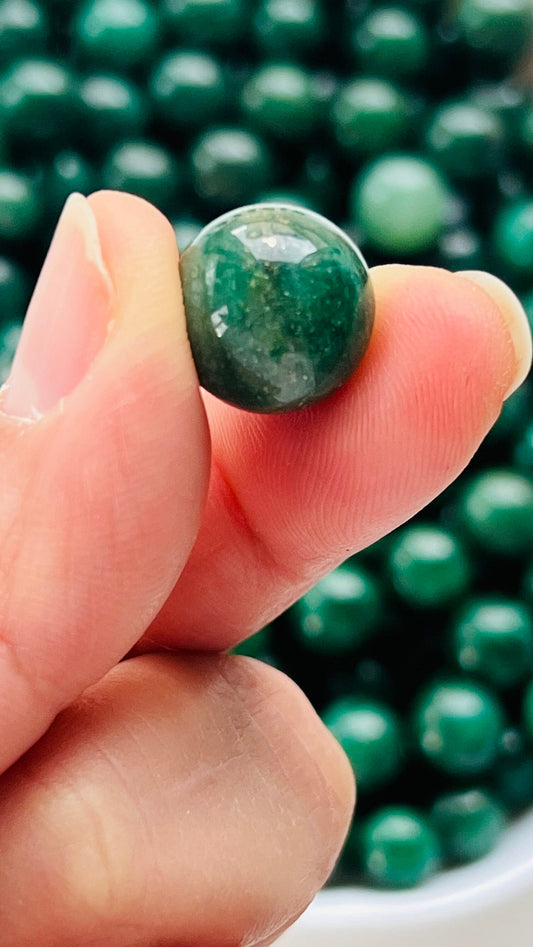 MINI Green Aventurine Sphere || Tiny Marbles || 10 - 15mm ||