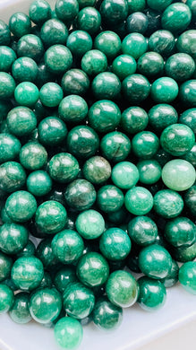 MINI Green Aventurine Sphere || Tiny Marbles || 10 - 15mm ||