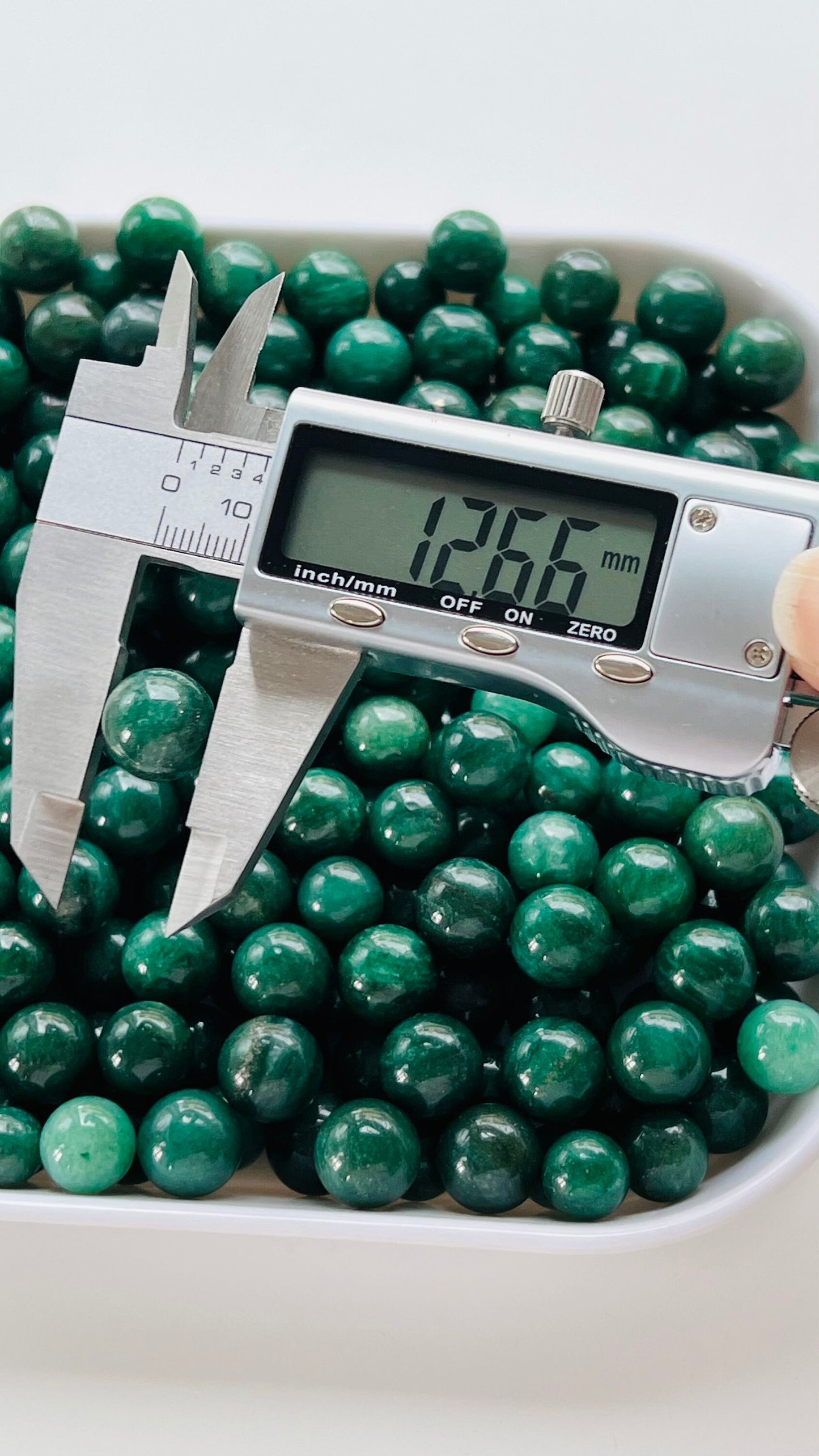 MINI Green Aventurine Sphere || Tiny Marbles || 10 - 15mm ||