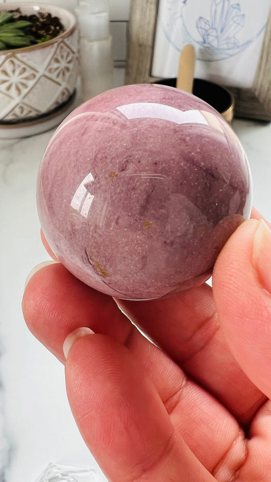 Gorgeous Mookaite Sphere || red and yellow Jasper || Crystals || 40.4 mm 3.2 oz