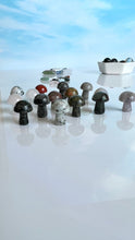 Load image into Gallery viewer, ORIGINAL MINI MIX, 3 oz of random Crystal Minis, Mushrooms, Hearts, Spheres, Moons, Stars, animals, Towers, and Pyramid carvings.
