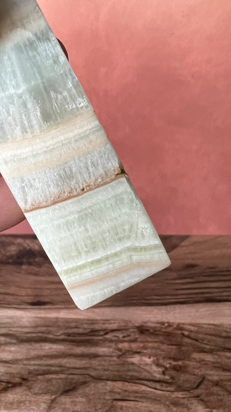Pistachio Calcite healing crystals and stones