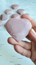 Load image into Gallery viewer, 1 (one) Gorgeous Australian Pink Opal Heart Carvings, approx 2 inches wide. Intuitively chosen.
